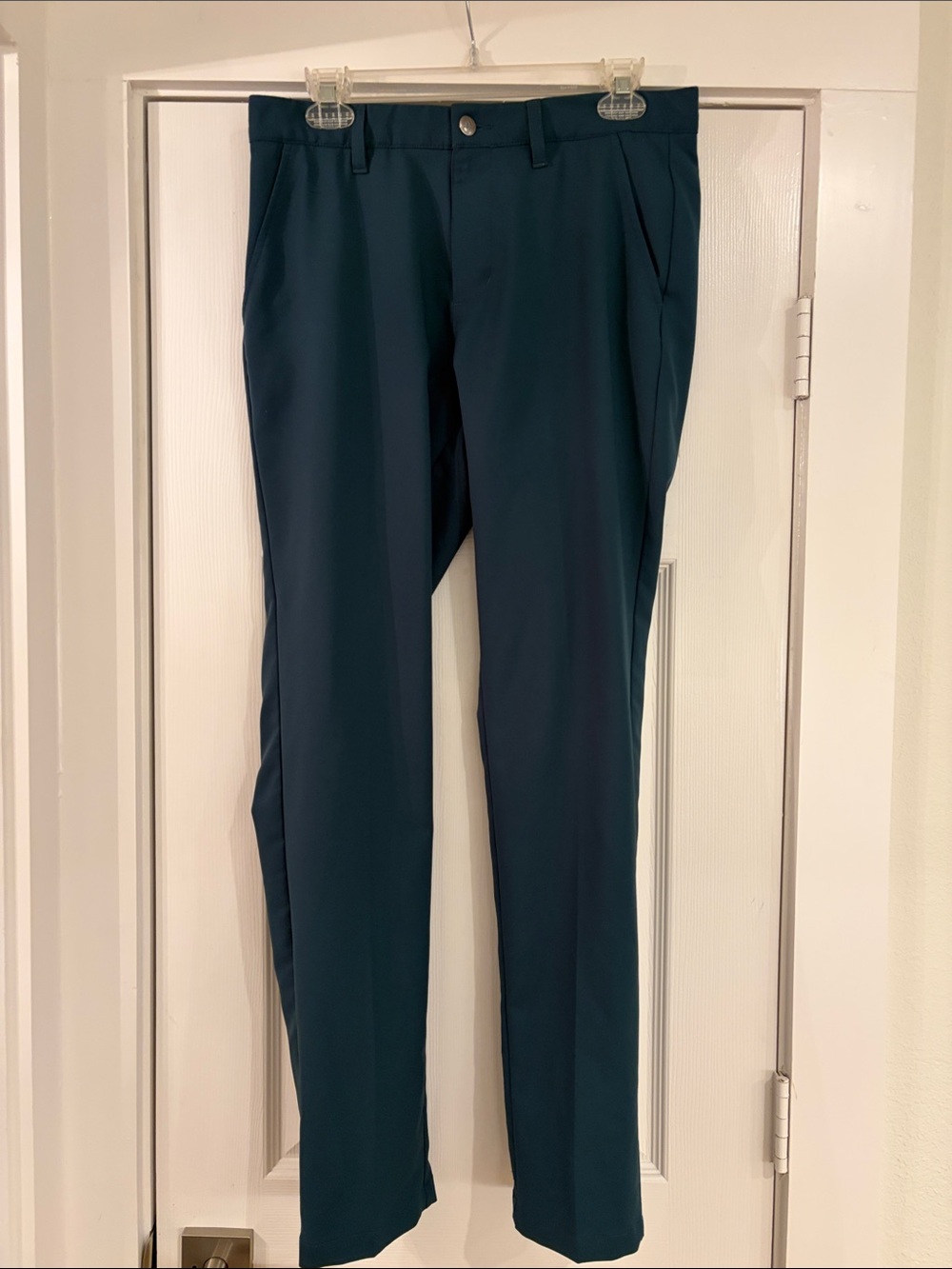 adidas Men's Teal Dress Pants - Slim Straight